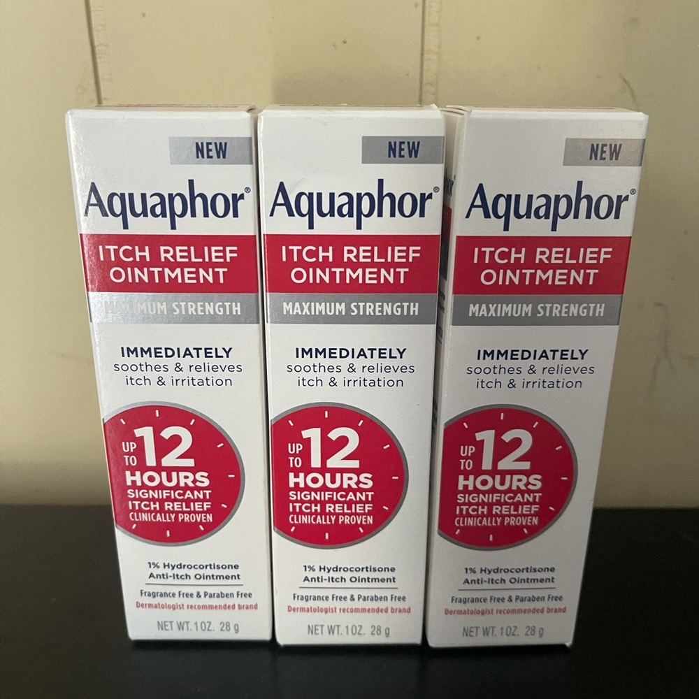 Aquaphor itch relief ointment (3) 1oz each